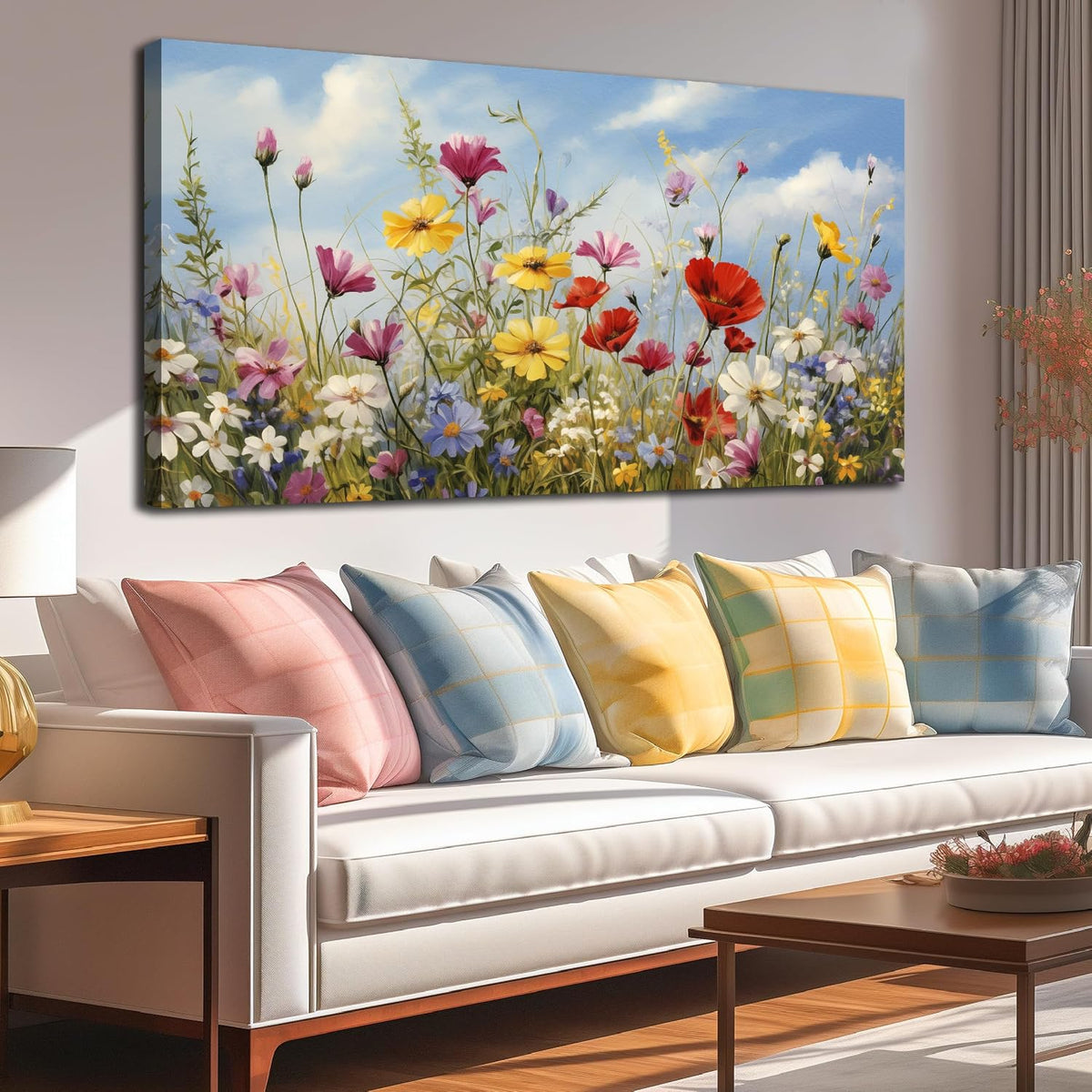 MDHKVPM Cuadros de flores para decoración de pared para dormitorio,...