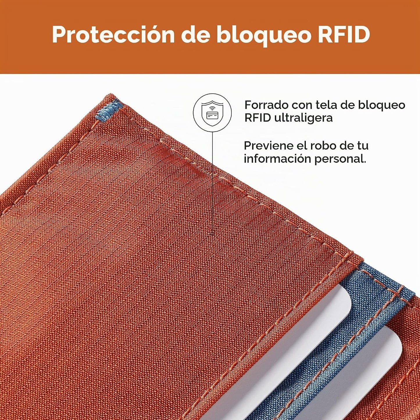 Allett Cartera Híbrida para Tarjetas | Cuero, Bloqueo RFID, Diseño...
