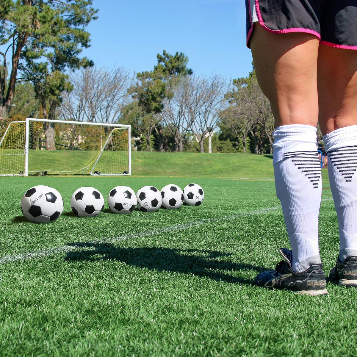 GoSports - Bolas de fútbol clásicas en negro y blanco - Individual...
