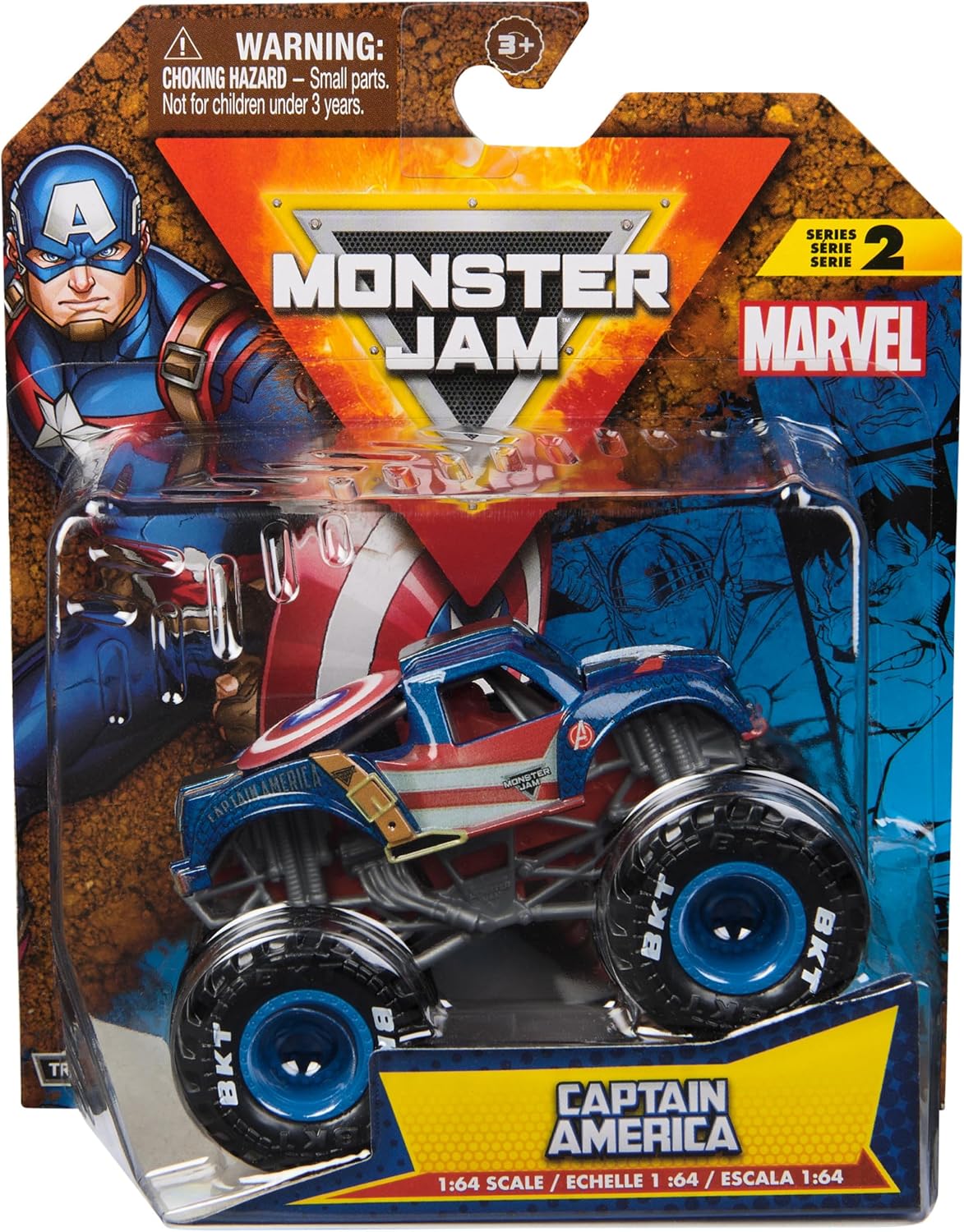 Monster Jam - Camión monstruo oficial de Marvel Captain America, ve...