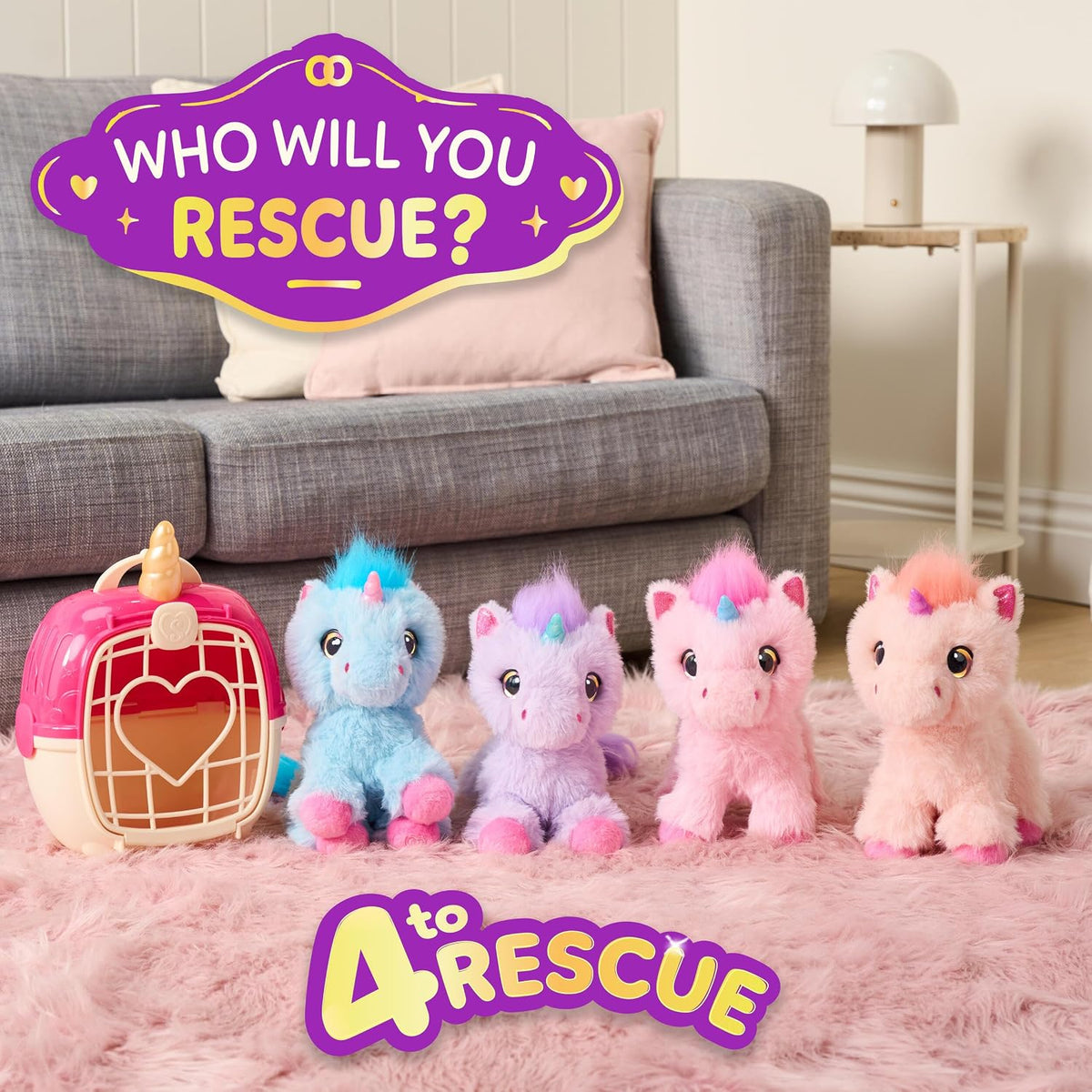 Peluche Scruff A Luvs Unicorn Scruffs, lavado para revelar 1 de 4 u...