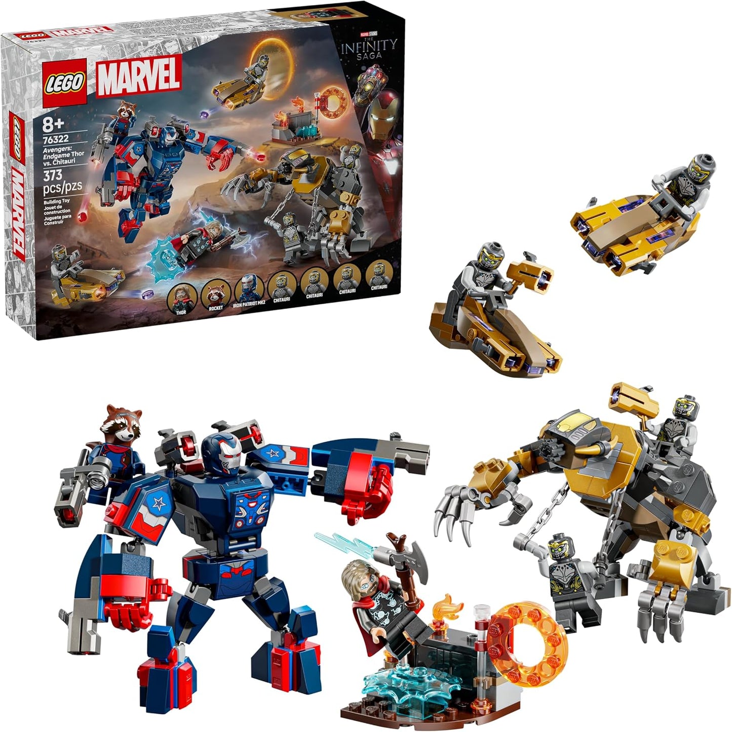 LEGO Marvel Avengers: Endgame Thor vs. Chitauri Juguete de construc...