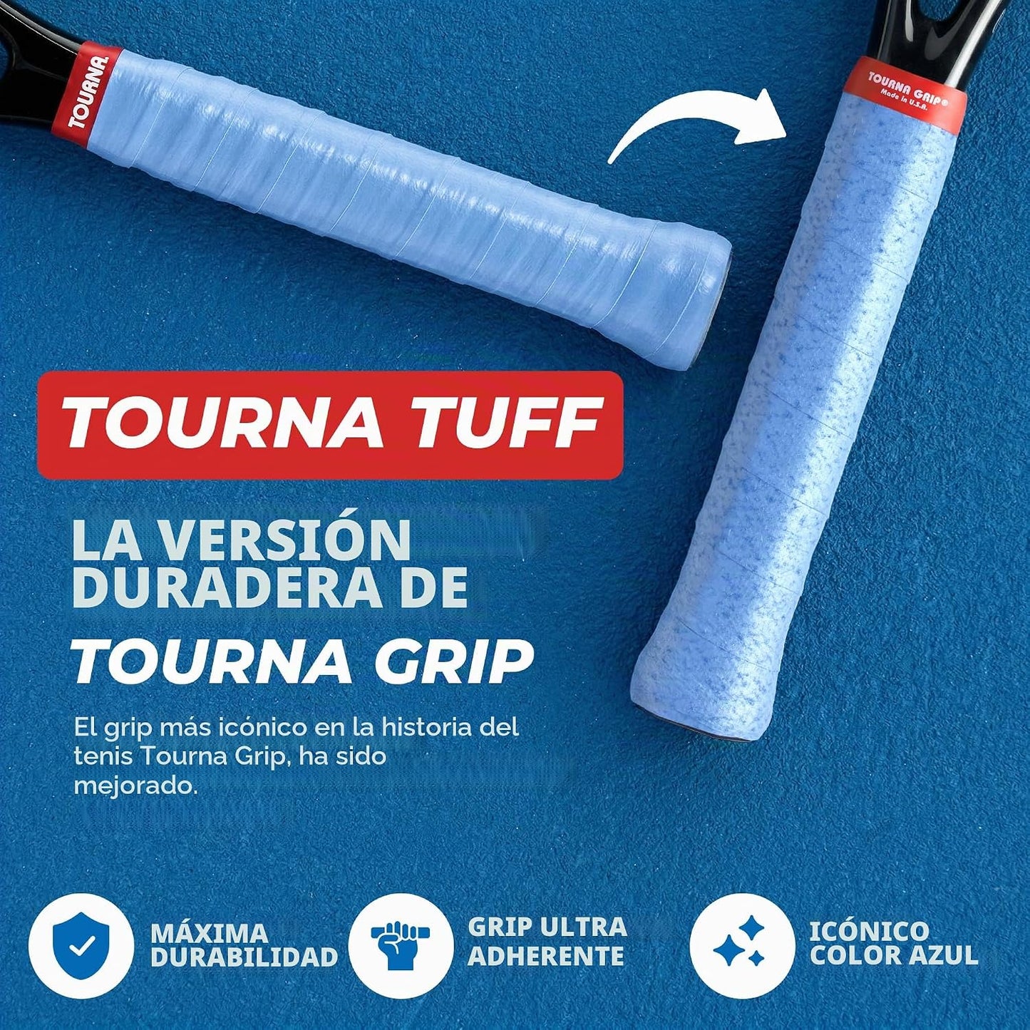 Tourna Tuff - Una versión más duradera del Tourna Grip original