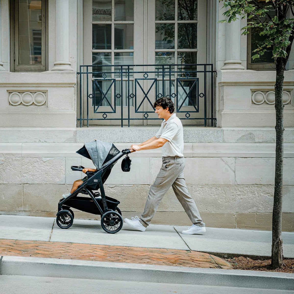Chicco Corso Primo - Cochecito modular de plegado rápido con adapta...