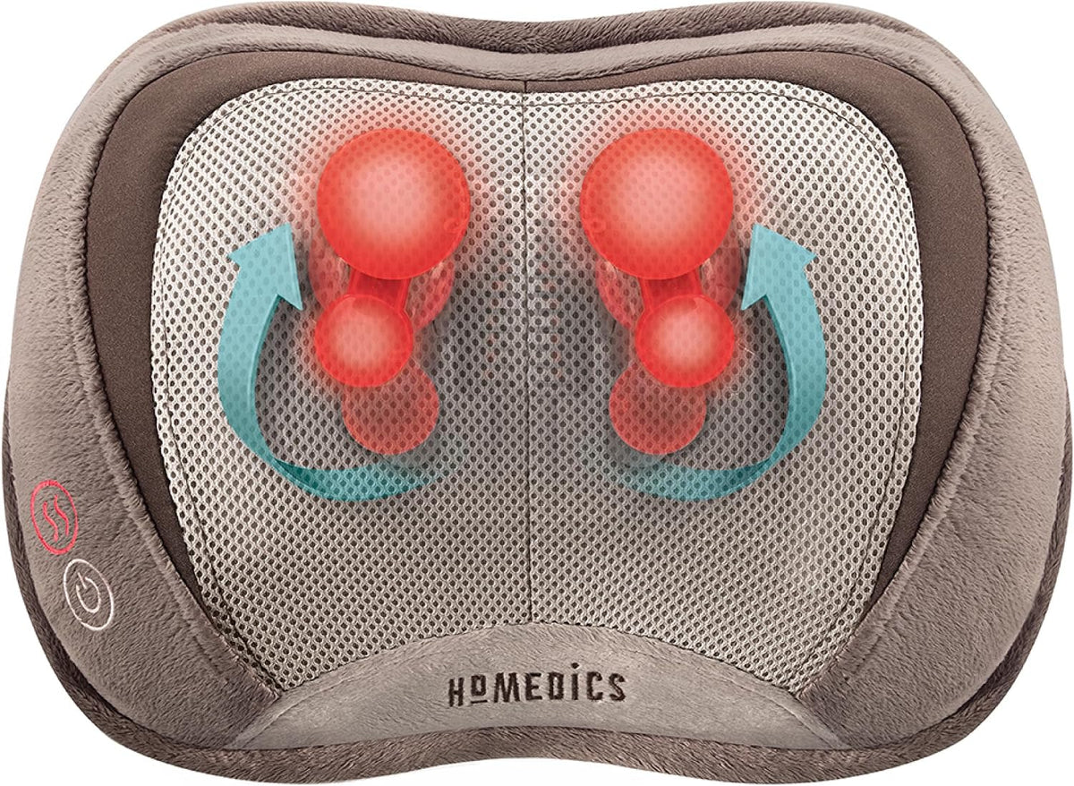 HoMedics Almohada de Masaje Shiatsu 3D de Cuerpo Completo con Vibra...