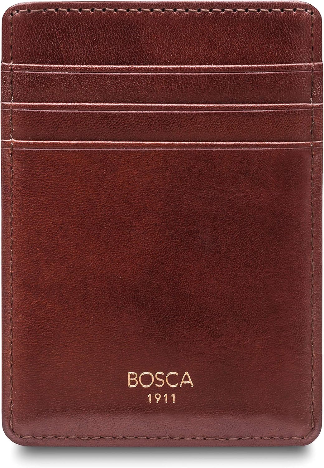 Bosca Cartera con bolsillo frontal para hombre en piel vieja - RFID