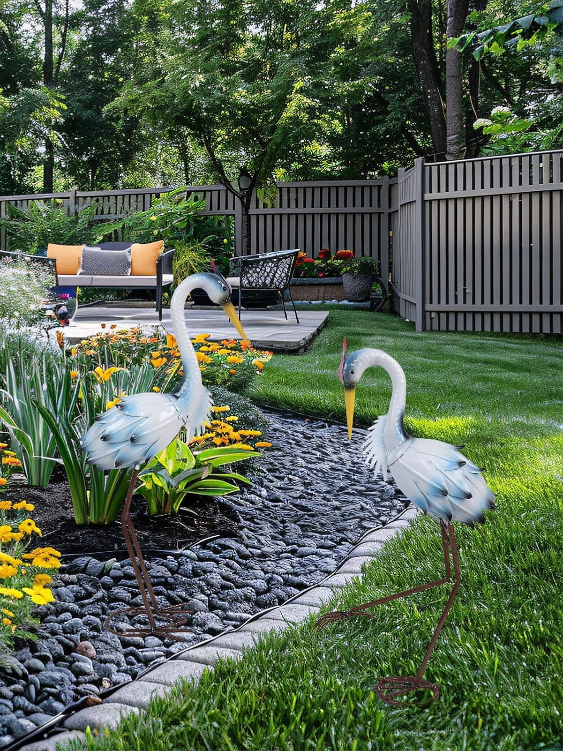 YEAHOME Estatuas de Decoración de Jardín para Exteriores, 22"\/...