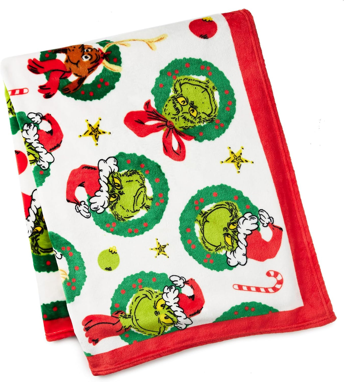 Hallmark Manta de Navidad Dr. Seuss Grinch (Cindy Lou Who, Max the...