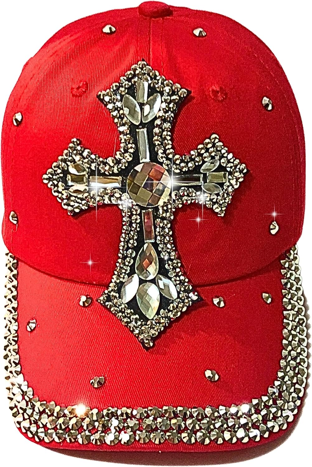 Popfizzy Bedazzled - Sombrero de cruz para mujer, sombrero de diama...