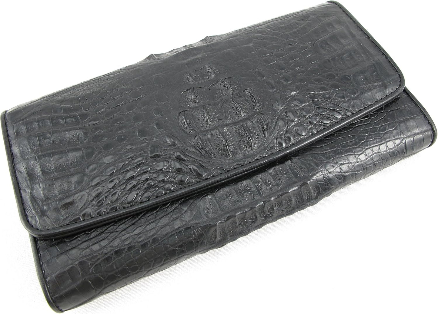 Pelgio Genuino cocodrilo Caimán piel piel mujer triple embrague car...
