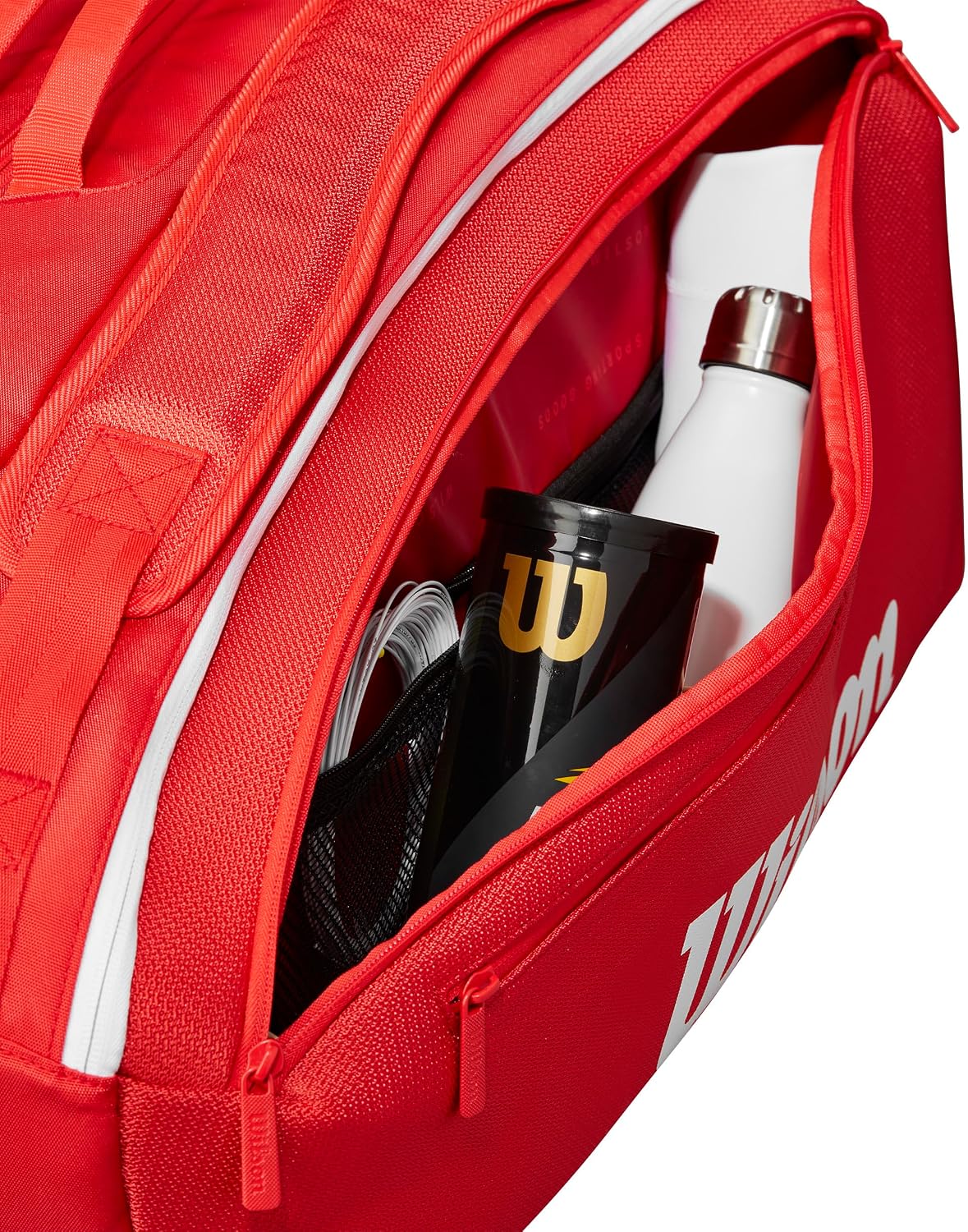Wilson 2025 Super Tour - Bolsas para raquetas de tenis rojas - Rojo...