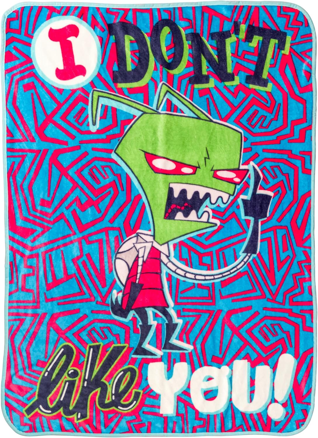 Silver Buffalo Invader Zim I Don't Like You - Manta de forro po...