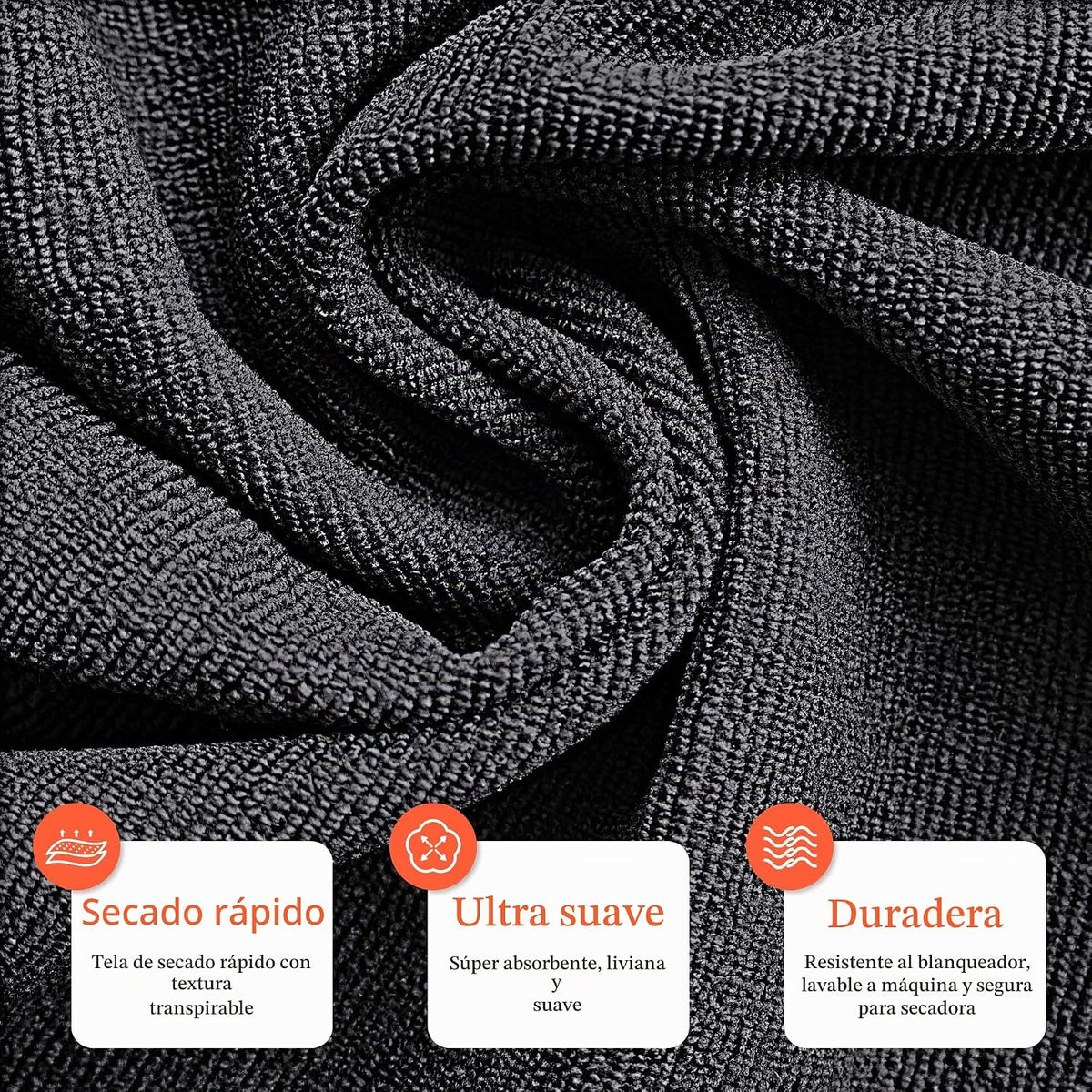 TASALON Toalla de microfibra para el pelo para salón, paquete de 10...