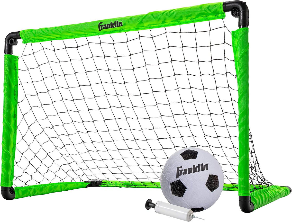 Franklin Sports Mini portería de fútbol con balón y bomba