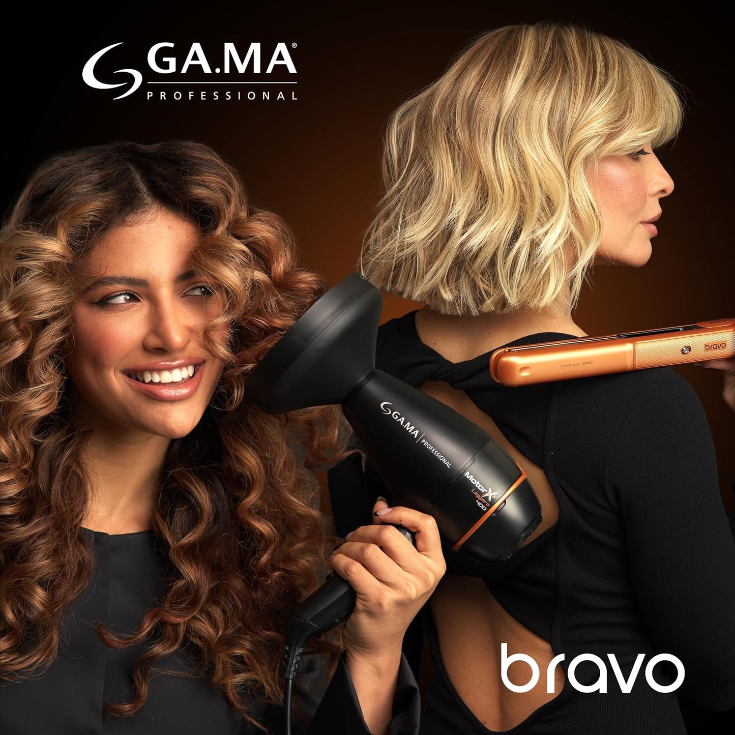 GA.MA Italy Professional Secador de pelo con cable Bravo X8, motor...