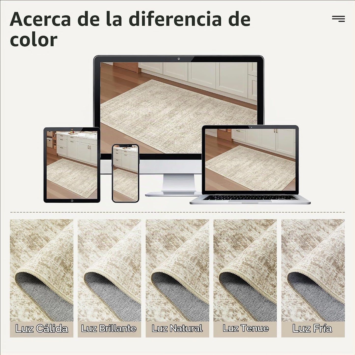 Soalmost - Alfombra lavable de 8 x 10 pies, grande, suave, color be...
