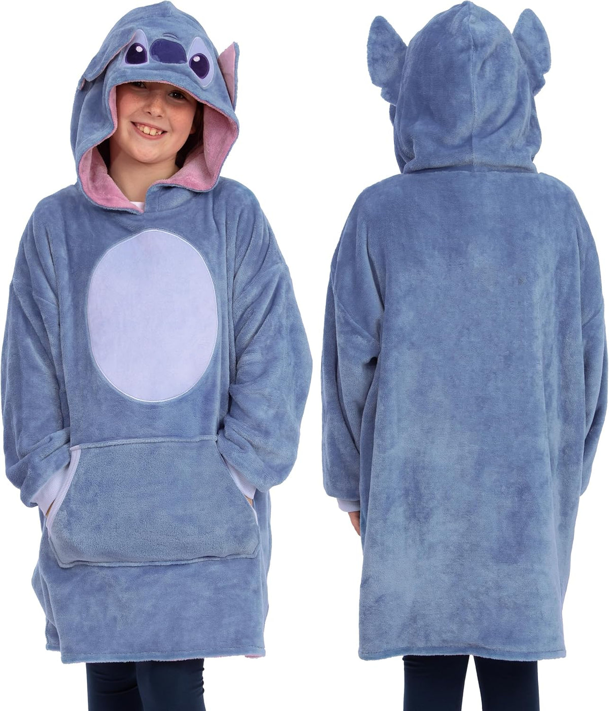 Disney Lilo And Stitch - Manta reversible con capucha para niñas, d...