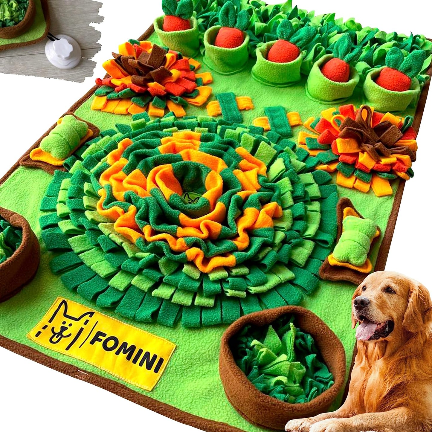 FOMINI Alfombrilla de olfateo para perros \u2013 33.5 x 19.7 \u2013...