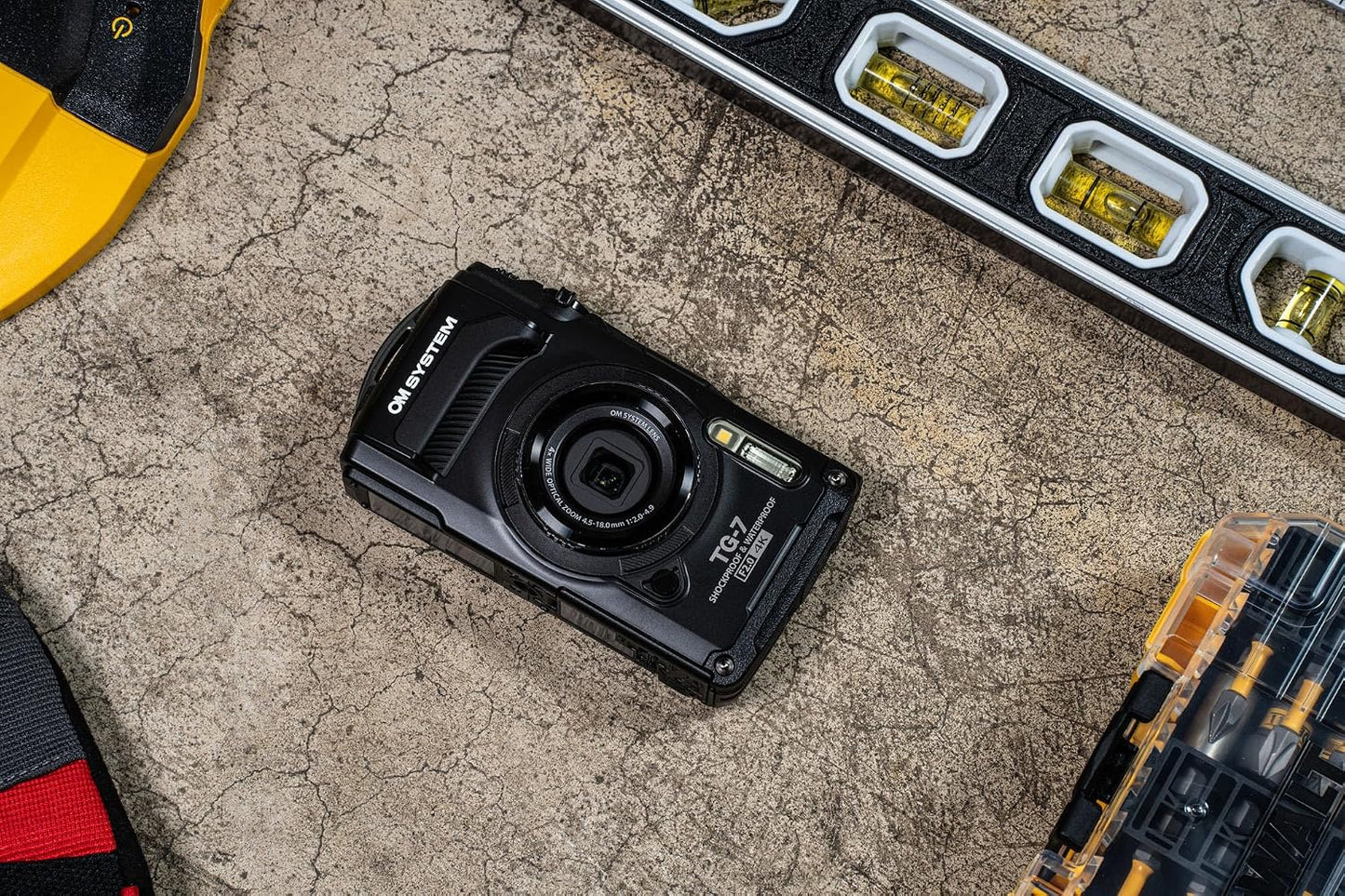 OM SYSTEM Olympus Tough TG-7 - Cámara subacuática negra, impermeabl...