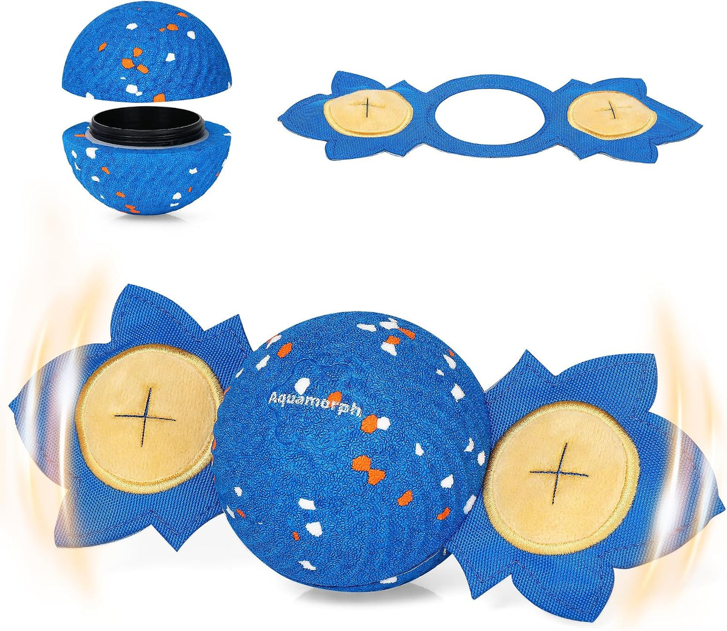 Juguete vibratorio interactivo para perros con alas chirriantes par...