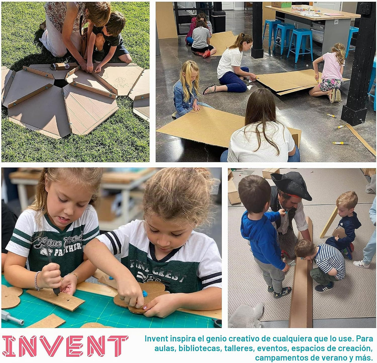 Makedo Invent | Kit de herramientas de construcción de cartón recic...