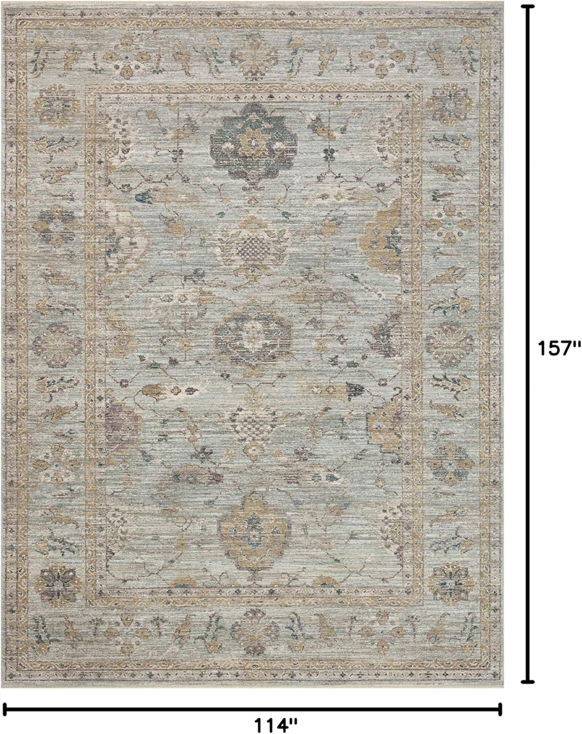 Loloi Magnolia Home de Joanna Gaines Millie Collection MIE-02 Cielo...