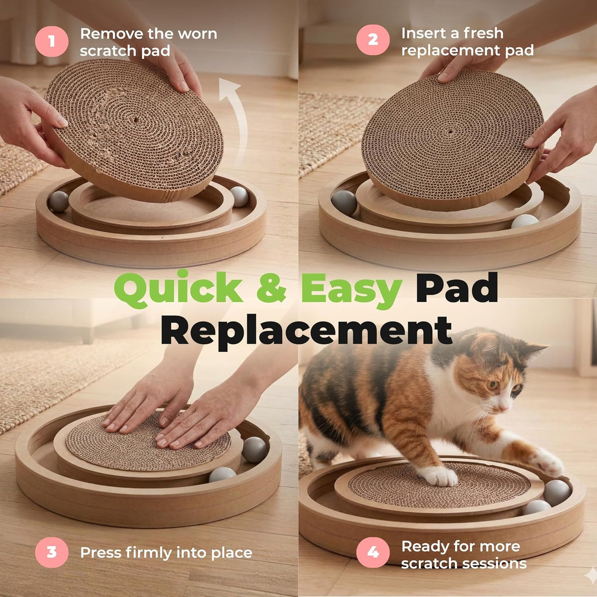 Best Pet Supplies Catify Rascador para Gatos, Rascadores Interactiv...