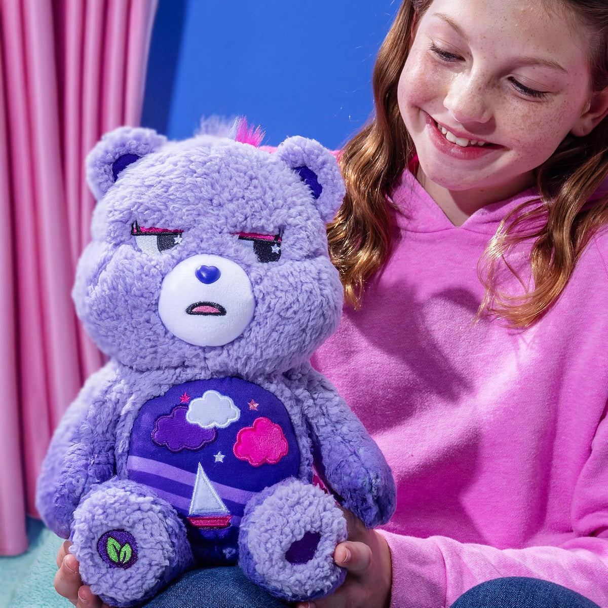 Care Bears Peluche de tamaño mediano de 14 pulgadas, oso tormentoso...