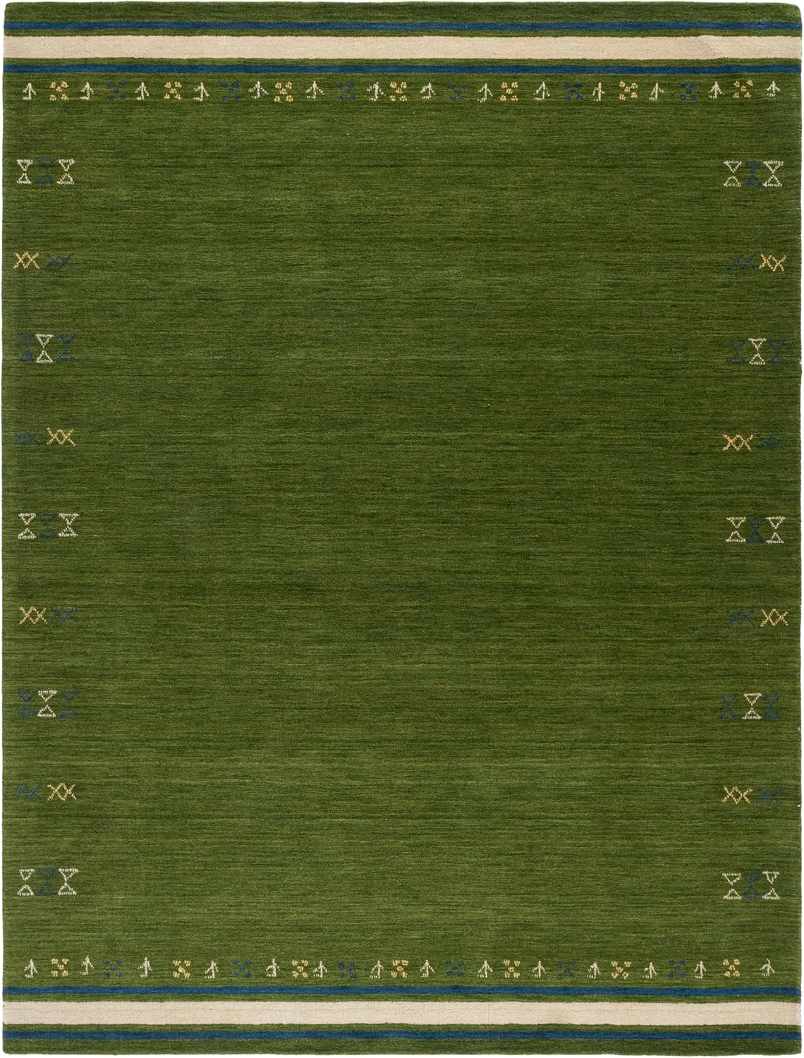 SAFAVIEH Himalaya Alfombra 8x10, Lana Hecho a Mano Grande Verde HIM...