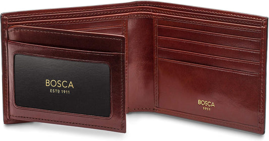 Bosca Bifold para hombre con tarjeta\/solapa de identificación, Mar...