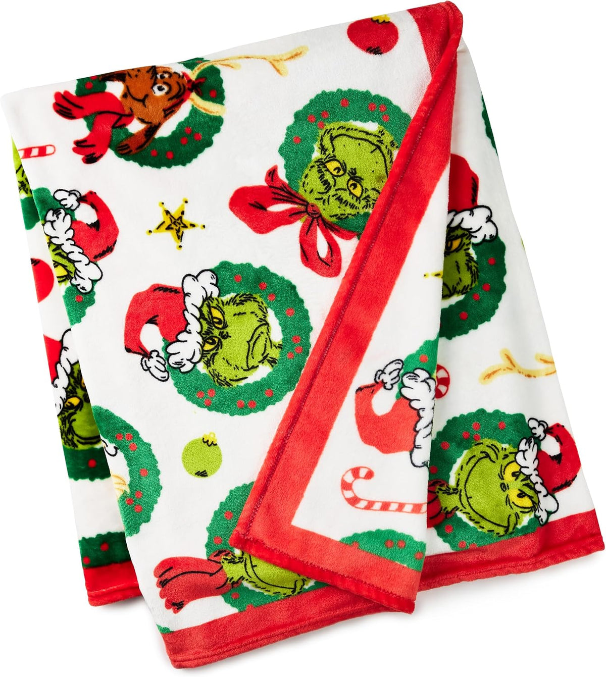 Hallmark Manta de Navidad Dr. Seuss Grinch (Cindy Lou Who, Max the...