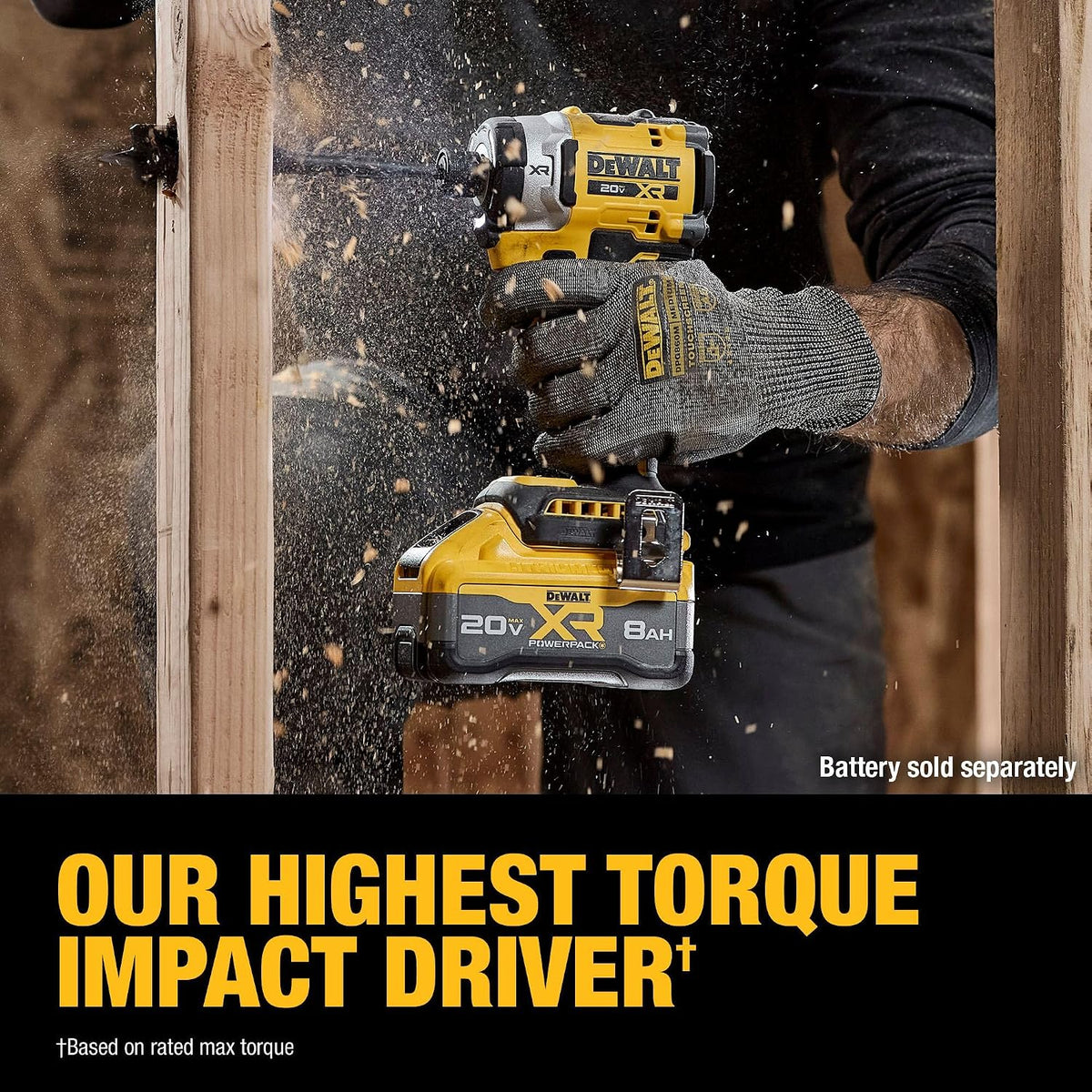 DEWALT Destornillador de impacto inalámbrico 20V MAX XR de 1\/4 pul...