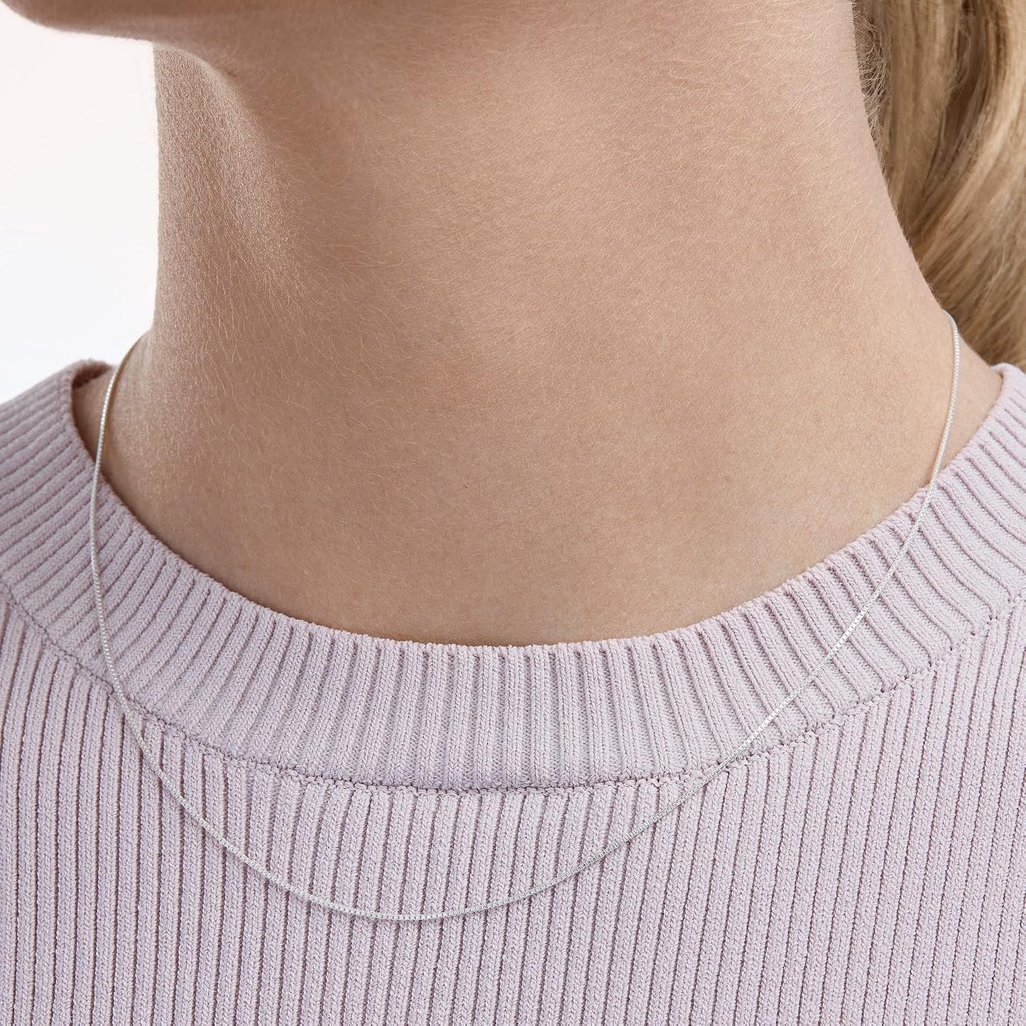 Amazon Essentials Collar de Cadena de Plata Esterlina o Oro Amarill...