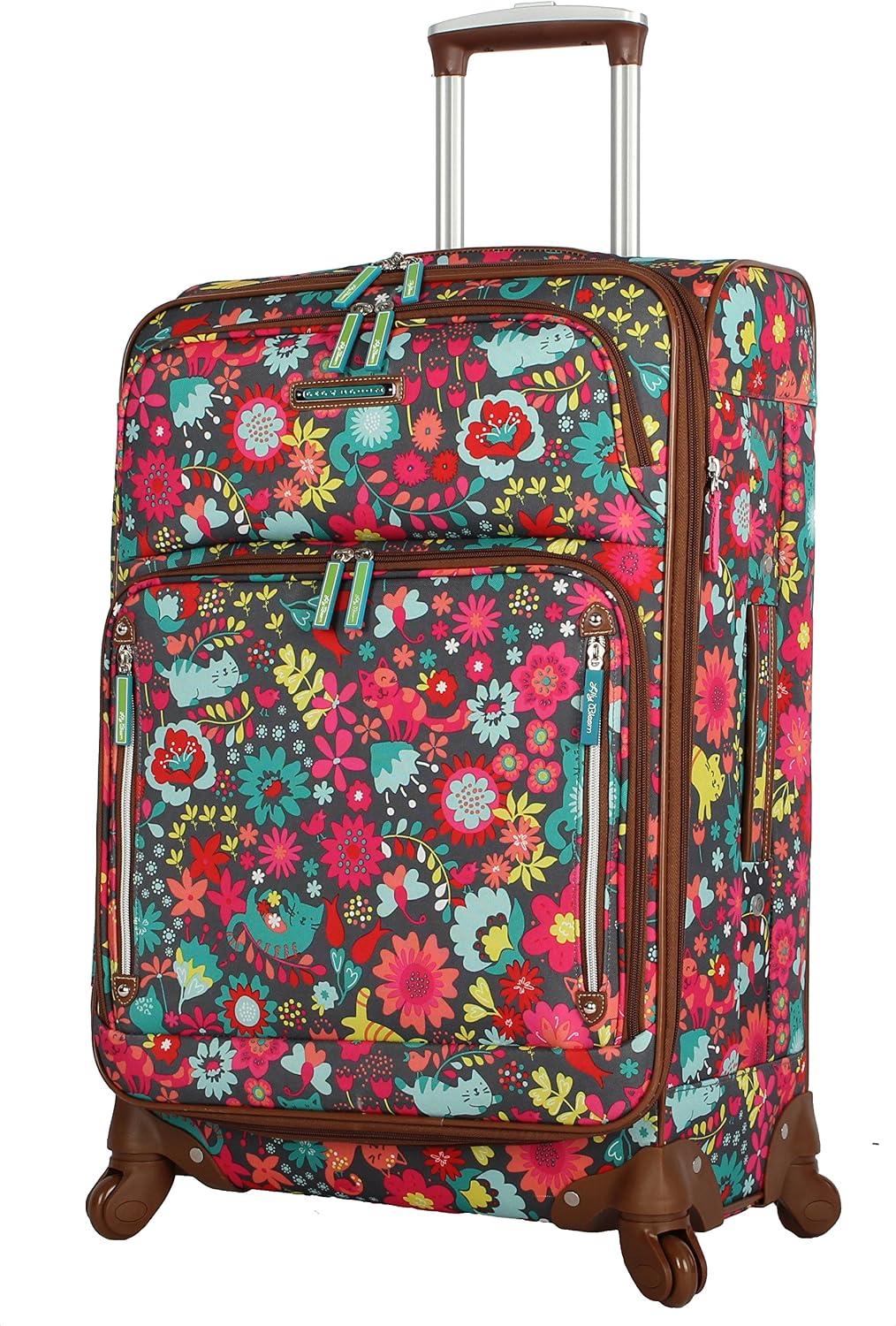 Lily Bloom Maleta de equipaje de 24 pulgadas con diseño expandible...
