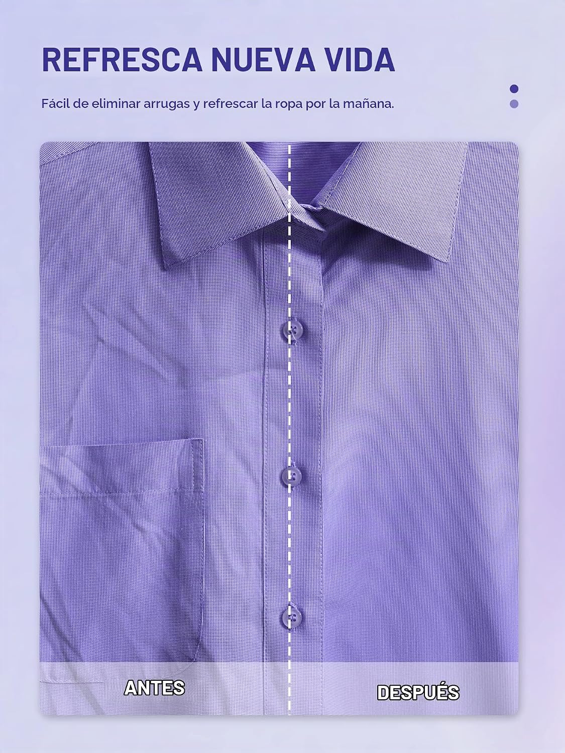 Vaporizador para ropa, diseño plegable de mano, removedor de arruga...