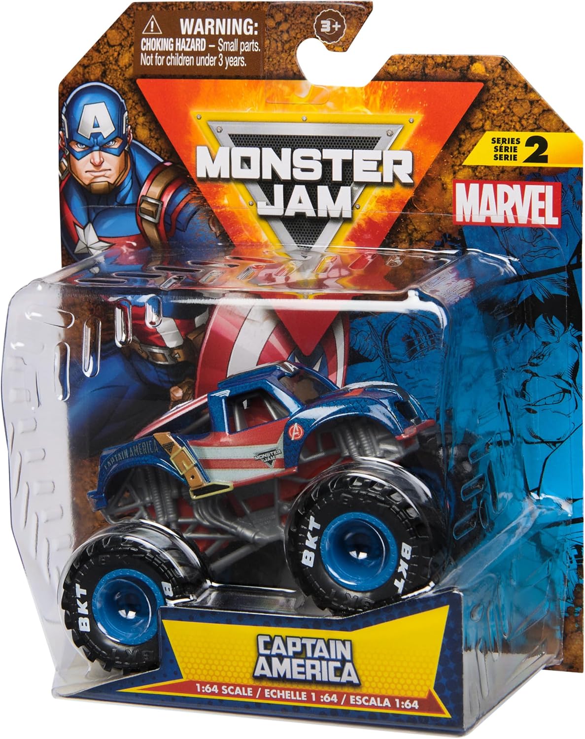 Monster Jam - Camión monstruo oficial de Marvel Captain America, ve...