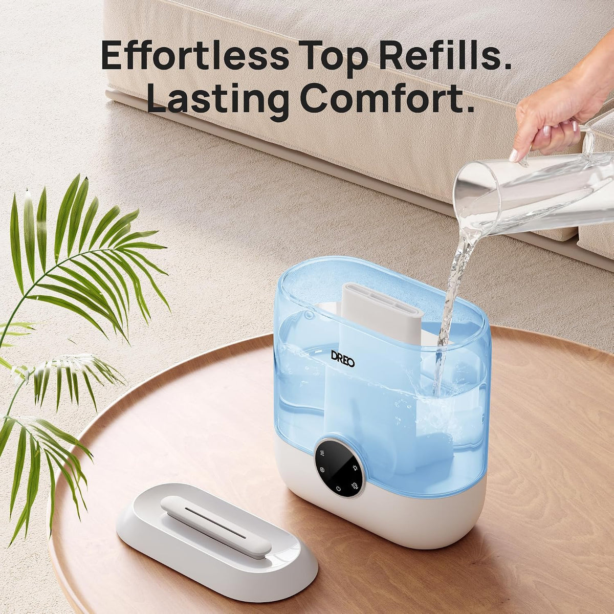 DREO Humidificadores para dormitorio, humidificador de niebla fría...