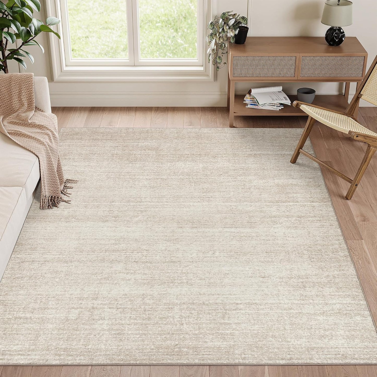 Valenrug Tapete lavable a máquina de 5 x 7 pies, resistente a las m...