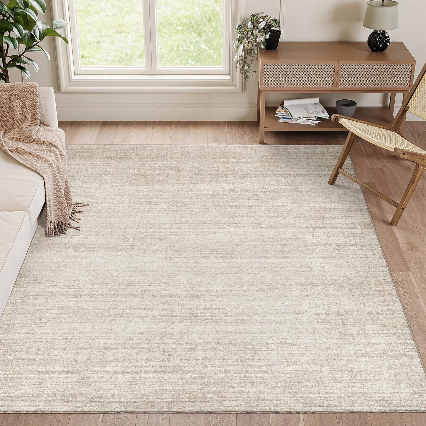 Valenrug Tapete lavable a máquina de 5 x 7 pies, resistente a las m...