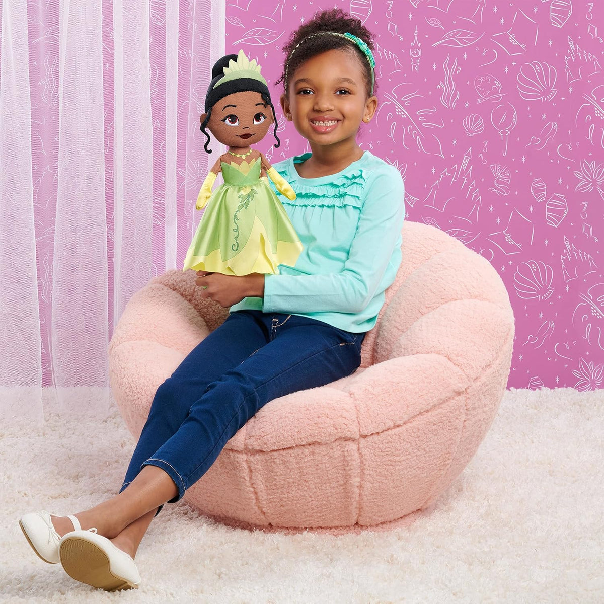 Disney Princess So Sweet Princess Tiana - Muñeca de peluche (12.5 p...