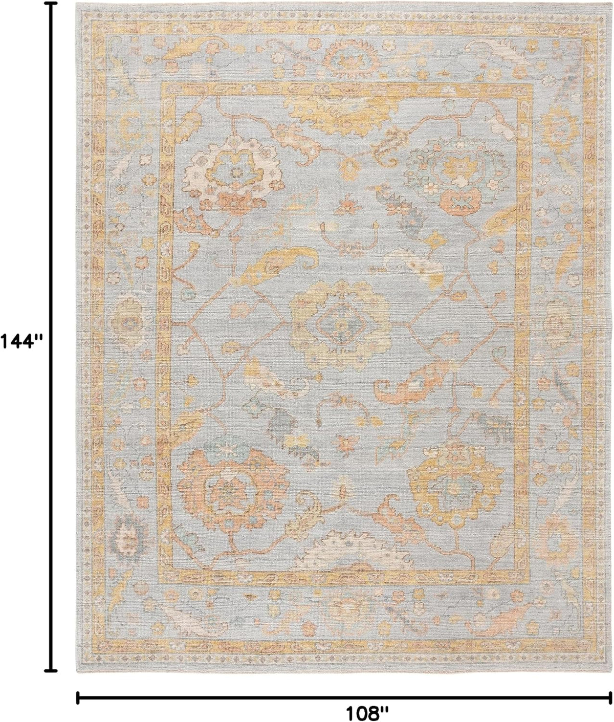SAFAVIEH Izmir Collection - Alfombra de área de 9 x 12 pies, azul c...