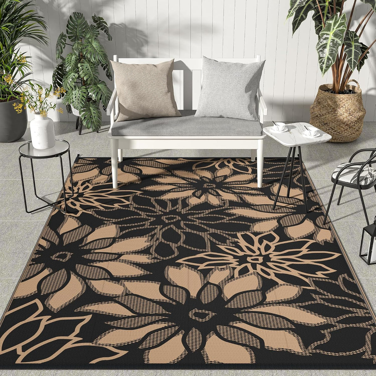 GENIMO - Alfombra impermeable para exteriores para decoración de pa...