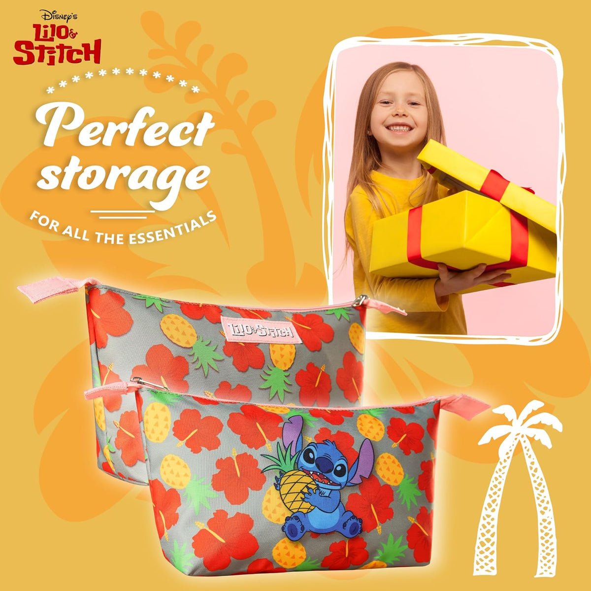 Disney Regalos de Stitch para niñas, bolsa de maquillaje para adole...