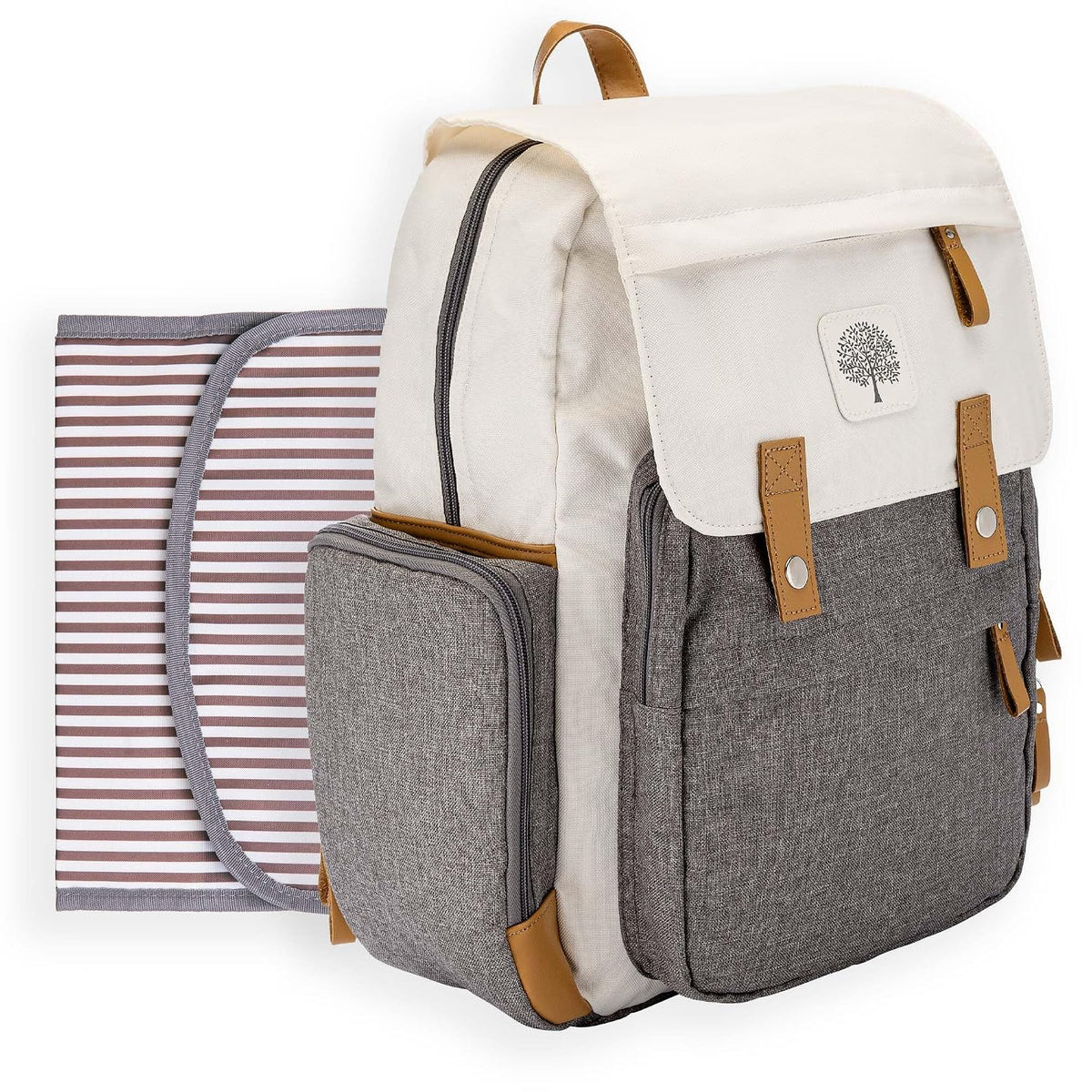 Parker Mochila para Pañales de Bebé - Bolsa de Pañales Grande con B...