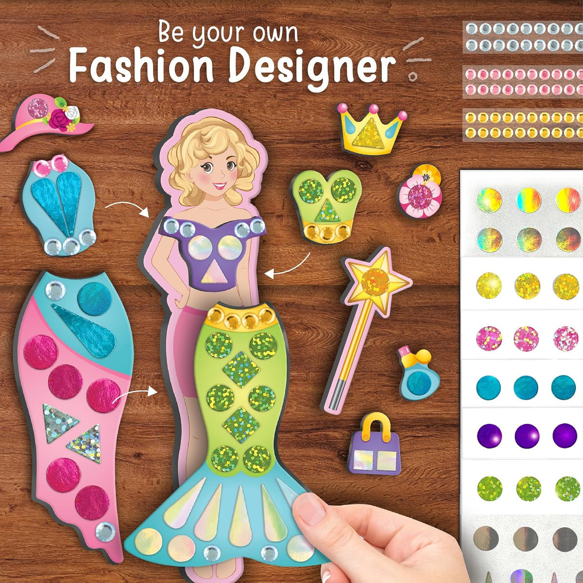 Imagimake Princesa magnética de bricolaje, 30 vestidos magnéticos y...