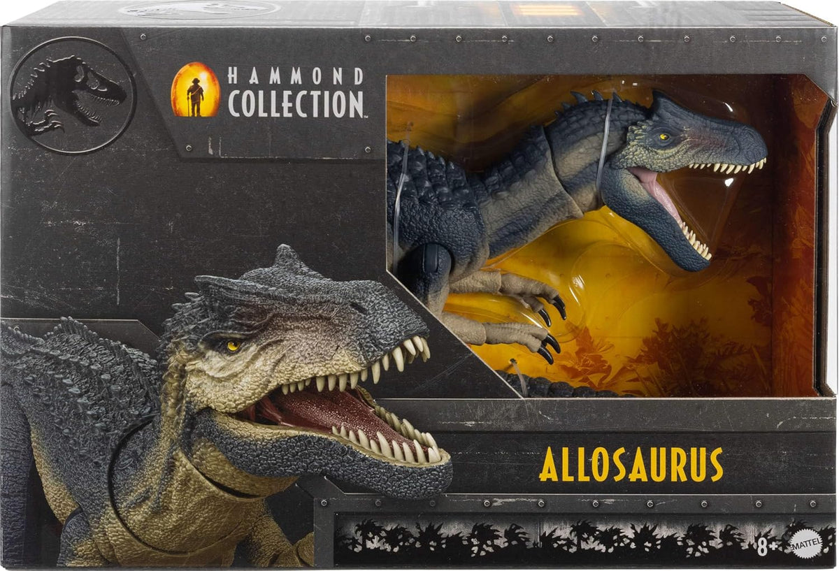 Mattel Jurassic World Hammond Collection Allosaurus Figura de dinos...