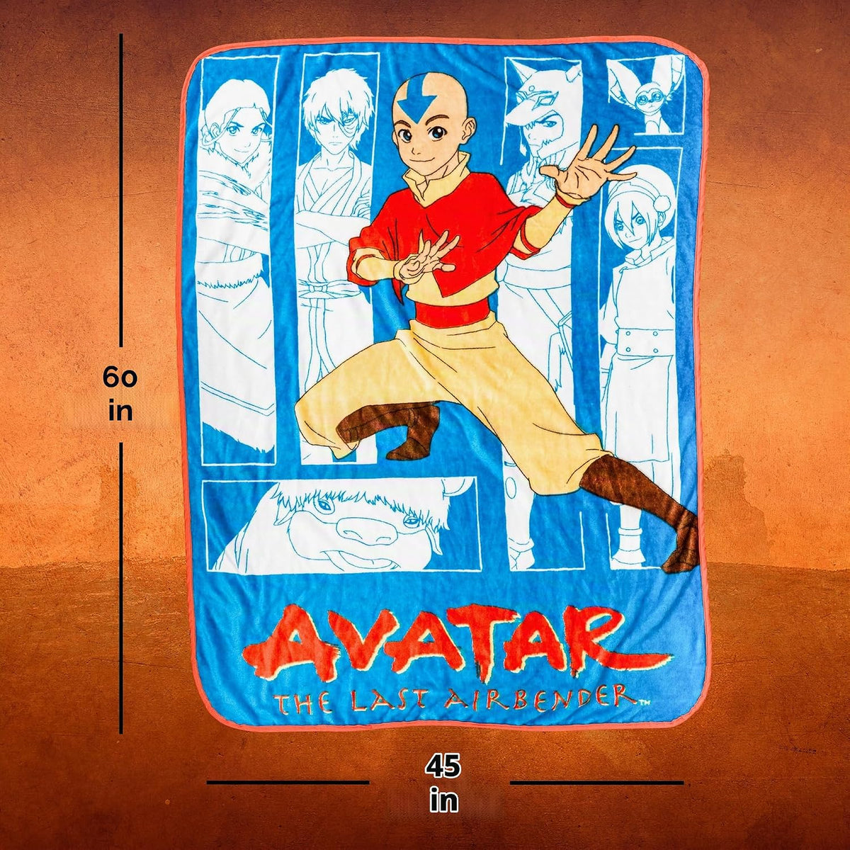 Silver Buffalo Avatar The Last Airbender With Aang, Zuko, Katara, S...