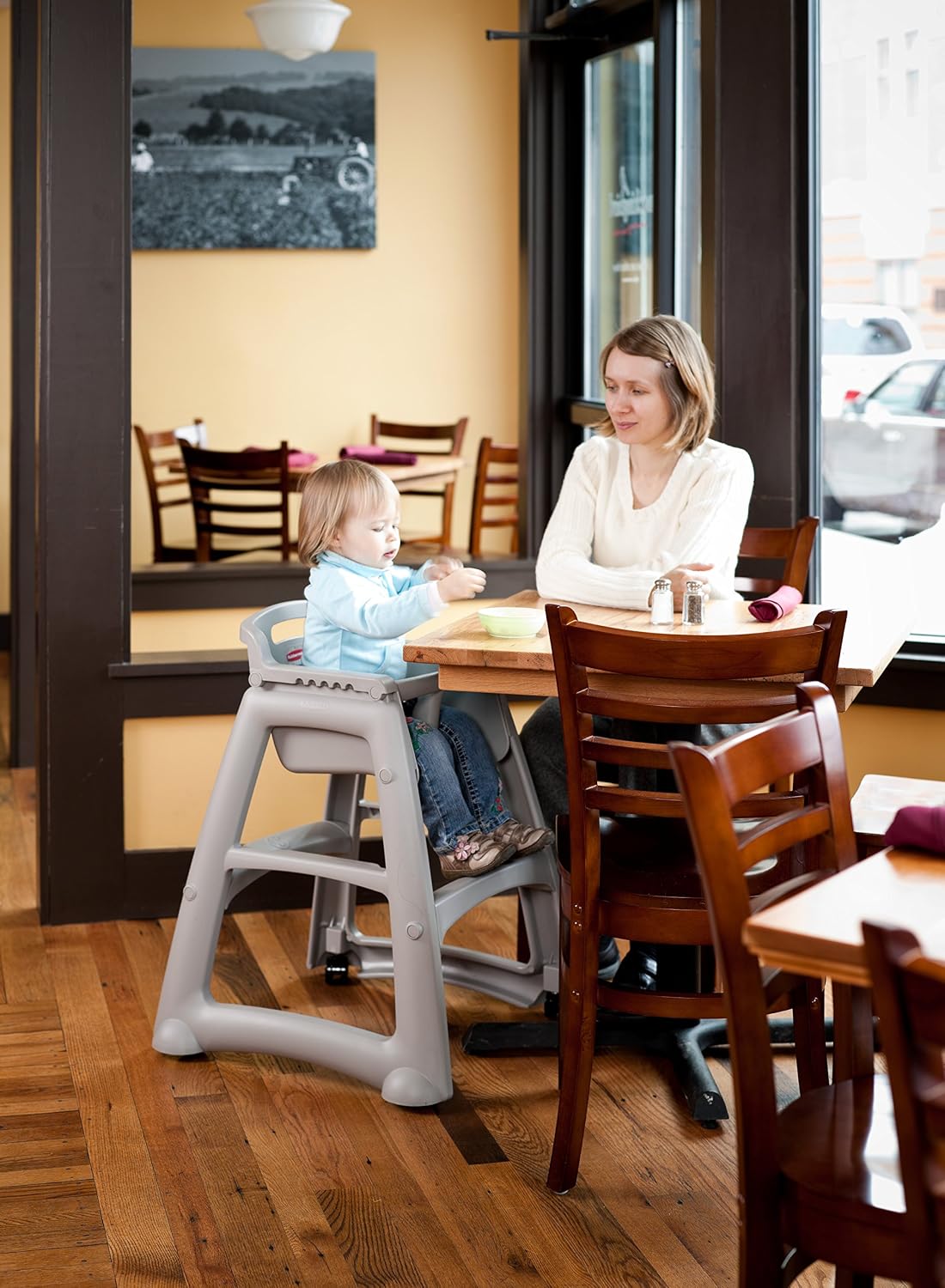 Rubbermaid Commercial Products - Silla alta resistente, capacidad d...