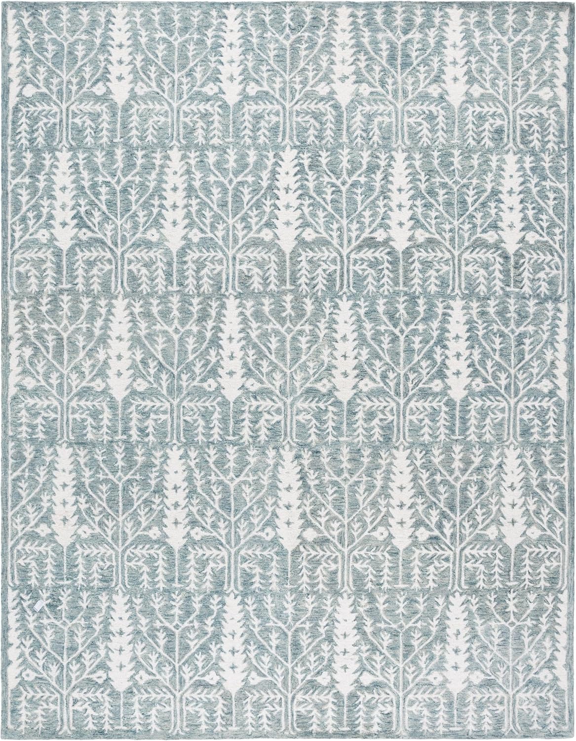 SAFAVIEH Jardin Collection - Alfombra de área de 9 x 12 pies, azul...