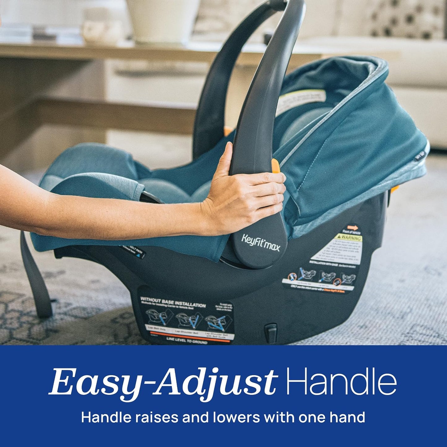 Chicco KeyFit Max Zip ClearLux Asiento de Auto para Bebés y Base, A...